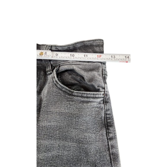 YMI Women's Black Fly Zip Five Pockets Style Distressed Denim Jeans Size 9/29 - Picture 2 of 8